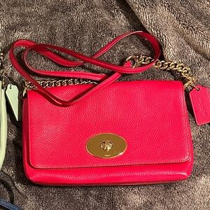 hot pink coach crossbody